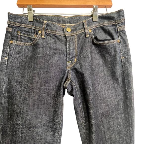 Citizens of Humanity Ava Low Waist Stretch Straight Leg Dark Denim Jean Size 30 - Picture 2 of 16
